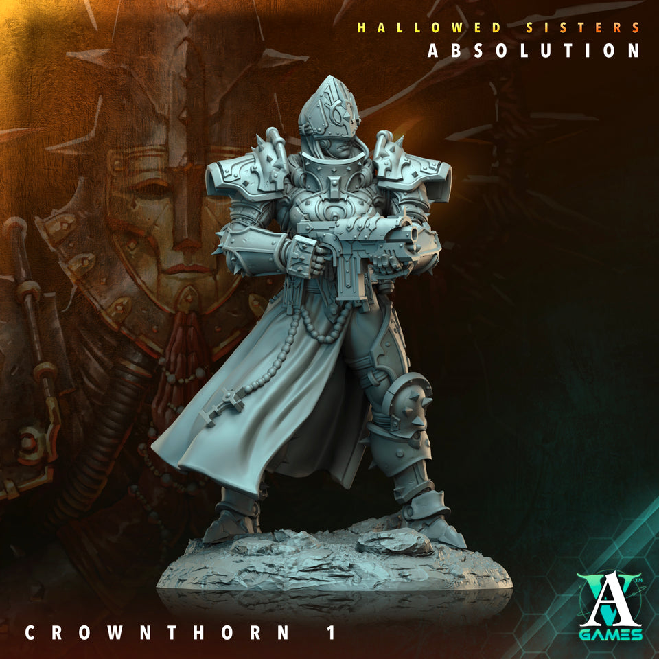 3D Printed Archvillain Games Crownthorn Hallowed Sisters Absolution 28 32mm D&D