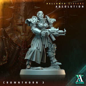 3D Printed Archvillain Games Crownthorn Hallowed Sisters Absolution 28 32mm D&D