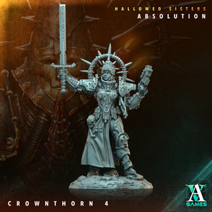 3D Printed Archvillain Games Crownthorn Hallowed Sisters Absolution 28 32mm D&D