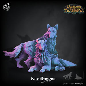 3D Printed Cast n Play Key Doggos Dungeons of Thamarya Set 28mm 32mm D&D