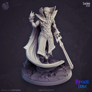 3D Printed Cast n Play Midnight Curse - Lucien 28mm 32mm D&D