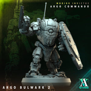 3D Printed Archvillain Games Argo Bulwark Morior Invictus Argo Commando 28 32mm D&D