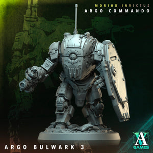 3D Printed Archvillain Games Argo Bulwark Morior Invictus Argo Commando 28 32mm D&D