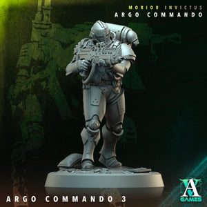 3D Printed Archvillain Games Argo Commando Morior Invictus Argo Commando 28 32mm D&D