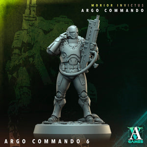 3D Printed Archvillain Games Argo Commando Morior Invictus Argo Commando 28 32mm D&D