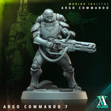 3D Printed Archvillain Games Argo Commando Morior Invictus Argo Commando 28 32mm D&D