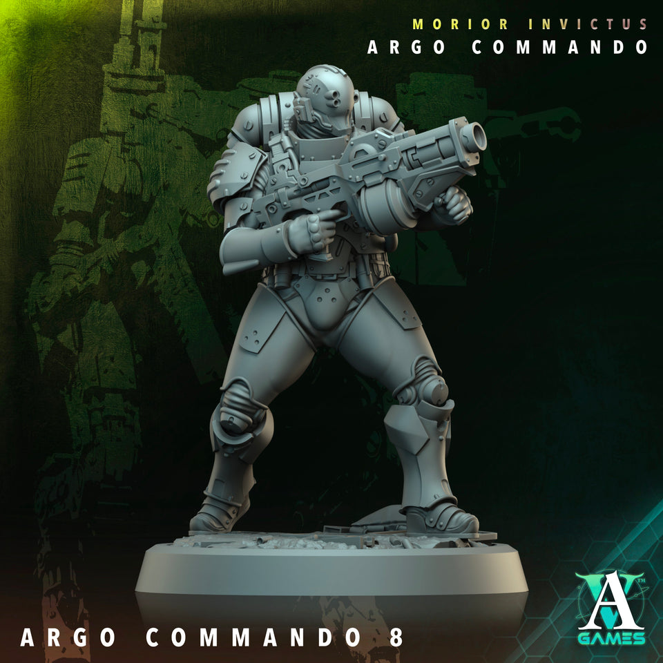 3D Printed Archvillain Games Argo Commando Morior Invictus Argo Commando 28 32mm D&D