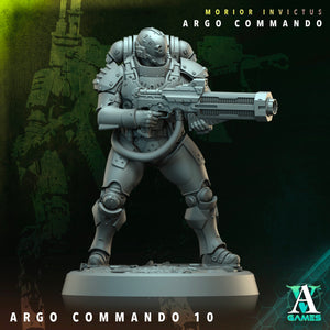 3D Printed Archvillain Games Argo Commando Morior Invictus Argo Commando 28 32mm D&D