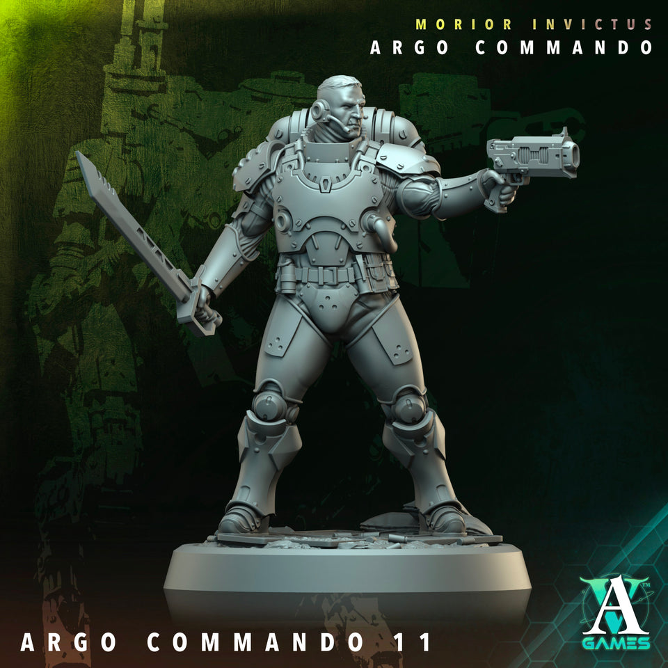 3D Printed Archvillain Games Argo Commando Morior Invictus Argo Commando 28 32mm D&D