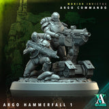 3D Printed Archvillain Games Argo Hammerfall Morior Invictus Argo Commando 28 32mm D&D