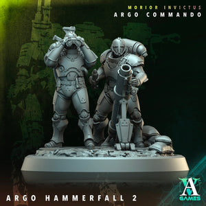 3D Printed Archvillain Games Argo Hammerfall Morior Invictus Argo Commando 28 32mm D&D