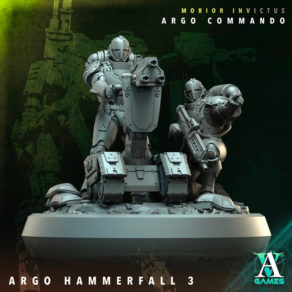 3D Printed Archvillain Games Argo Hammerfall Morior Invictus Argo Commando 28 32mm D&D