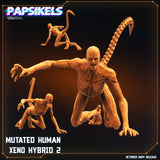 3D Printed Papsikels Mutated Human Xeno Hybrid Set October 2024 SciFi 28mm 32mm