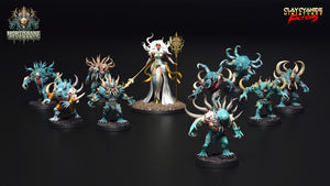 3D Printed Clay Cyanide Mortisbane Revenants - Moonmorphs Faction 28mm 32mm D&D