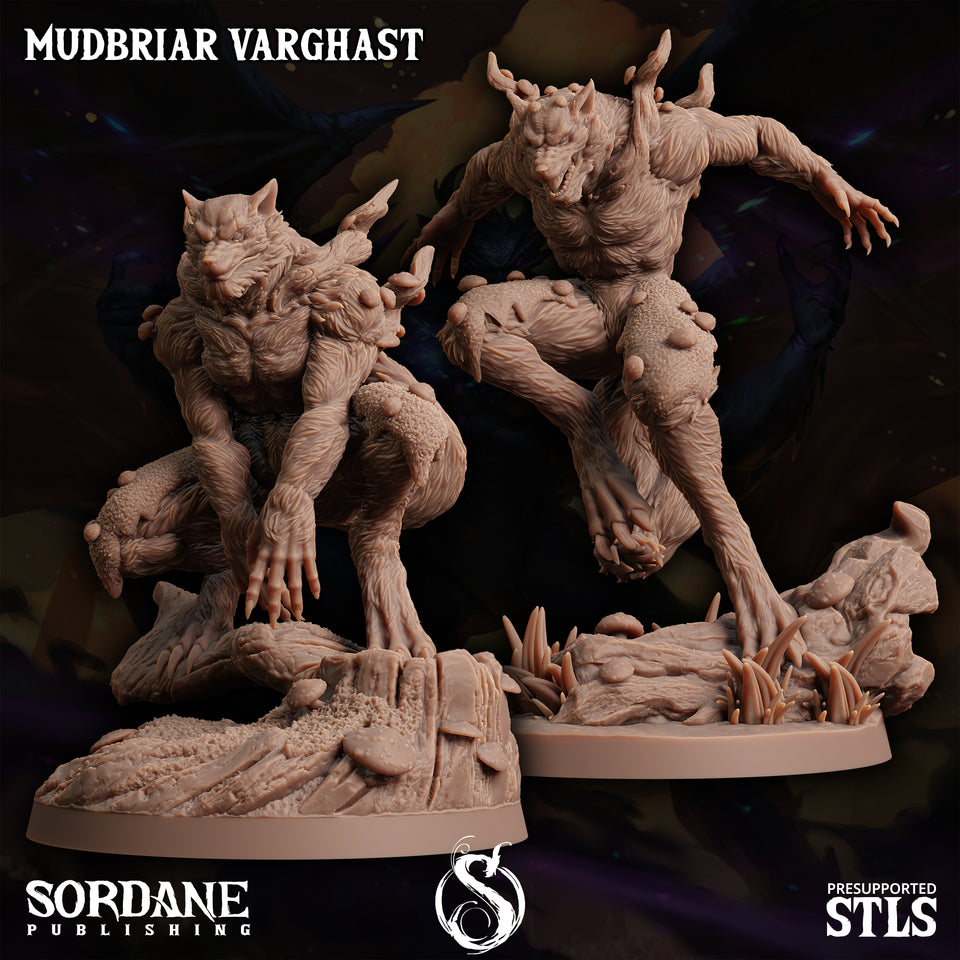 3D Printed Sordane Publishing Mudbriar Varghast Monster Mayhem II 28 32mm D&D