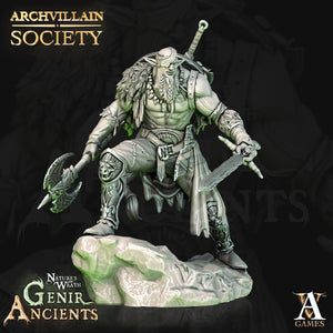 3D Printed Archvillain Games Archvillain Society Vol. X - Gaelan the Valiant 28mm 32mm D&D