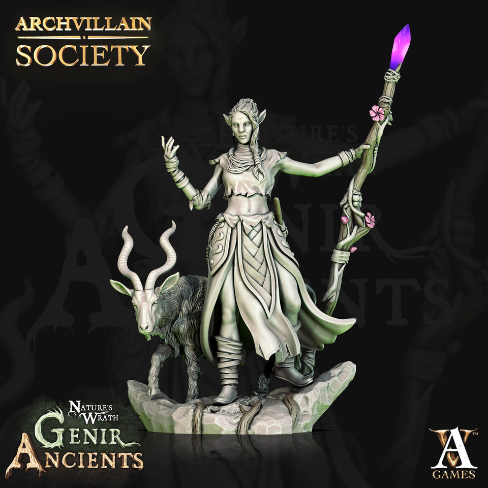 3D Printed Archvillain Games Archvillain Society Vol. X - Qinwari the Wild 28mm 32mm D&D