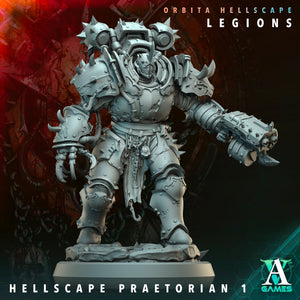 3D Printed Archvillain Games Hellscape Praetorian Orbita Hellscape - Legions 28 32mm D&D