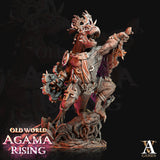 3D Printed Archvillain Games Blessed Claws of Ziskal Old World Agama Rising 28 32mm D&D