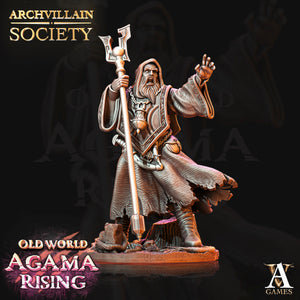 3D Printed Archvillain Games Archvillain Society Vol 2 Rupert - Mage Fanatic  28mm 32mm D&D