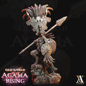 3D Printed Archvillain Games Agama Sundancers Old World Agama Rising 28 32mm D&D