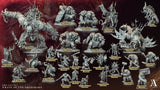 3D Printed Archvillain Games Kor’garal Nak Jukka Orc Legacy Wrath of the Grimskorn 28 32mm D&D