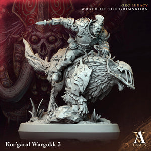 3D Printed Archvillain Games Kor garal Wargokk Orc Legacy Wrath of the Grimskorn 28 32mm D&D