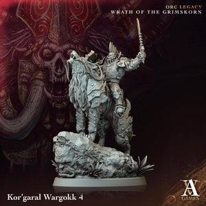 3D Printed Archvillain Games Kor garal Wargokk Orc Legacy Wrath of the Grimskorn 28 32mm D&D