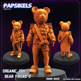 3D Printed Papsikels Organic Toy Bear Friend Set SEPTEMBER 2024 CYBERPUNK 28mm 32mm