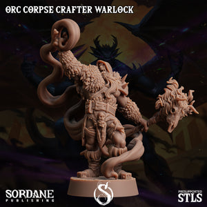 3D Printed Sordane Publishing Orc Corpse Crafter Warlock Monster Mayhem II 28 32mm D&D