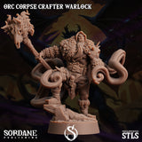 3D Printed Sordane Publishing Orc Corpse Crafter Warlock Monster Mayhem II 28 32mm D&D