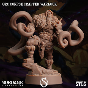 3D Printed Sordane Publishing Orc Corpse Crafter Warlock Monster Mayhem II 28 32mm D&D