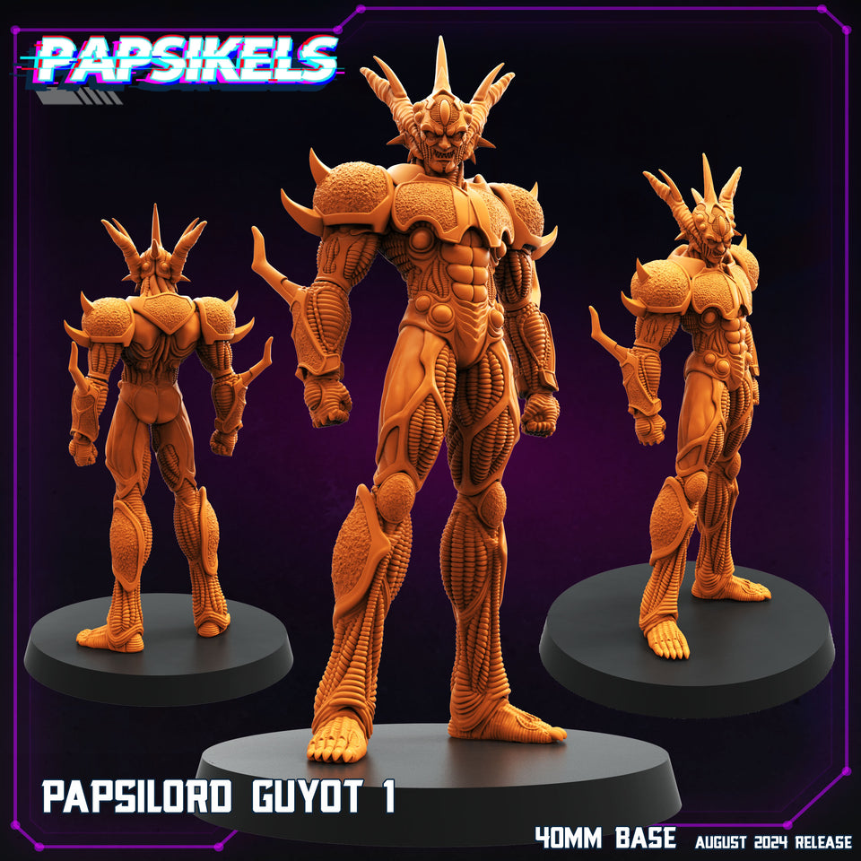 3D Printed Papsikels August 2024 Cyberpunk Papsilord Guyot Set 28mm 32mm