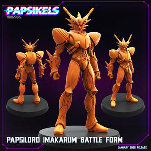 3D Printed Papsikels Papsilord Imakarum Battle Form January 2025 - Cyberpunk 28mm 32mm