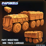 3D Printed Papsikels Papz Industries Mining Mini Truck October 2024 SciFi 28mm 32mm