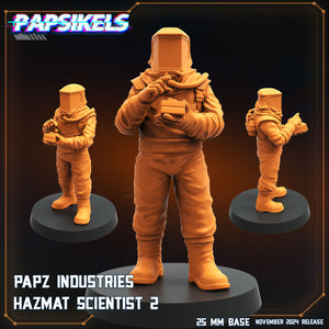 3D Printed Papsikels Papz Industries Hazmat Scientists Nov 2024 Scifi 28mm 32mm