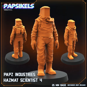 3D Printed Papsikels Papz Industries Hazmat Scientists Nov 2024 Scifi 28mm 32mm