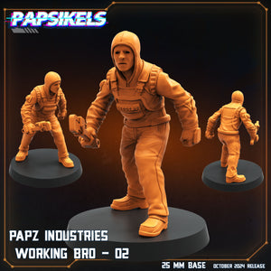 3D Printed Papsikels Working Bros Set October 2024 SciFi 28mm 32mm