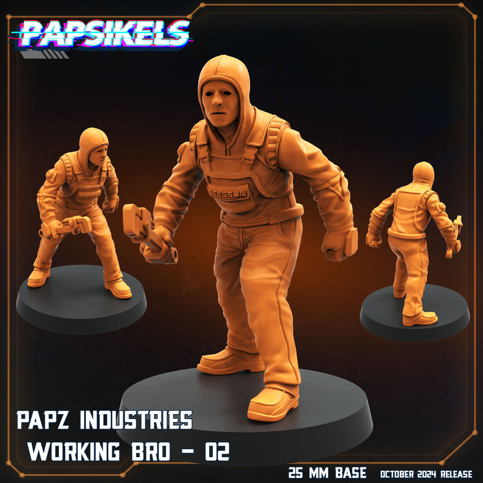 3D Printed Papsikels Working Bros Set October 2024 SciFi 28mm 32mm