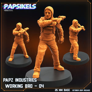 3D Printed Papsikels Working Bros Set October 2024 SciFi 28mm 32mm