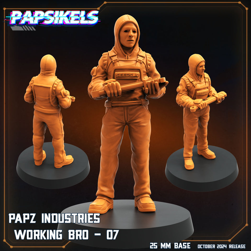 3D Printed Papsikels Working Bros Set October 2024 SciFi 28mm 32mm