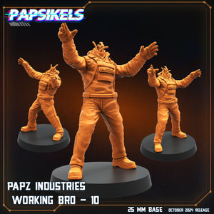 3D Printed Papsikels Working Bros Set October 2024 SciFi 28mm 32mm