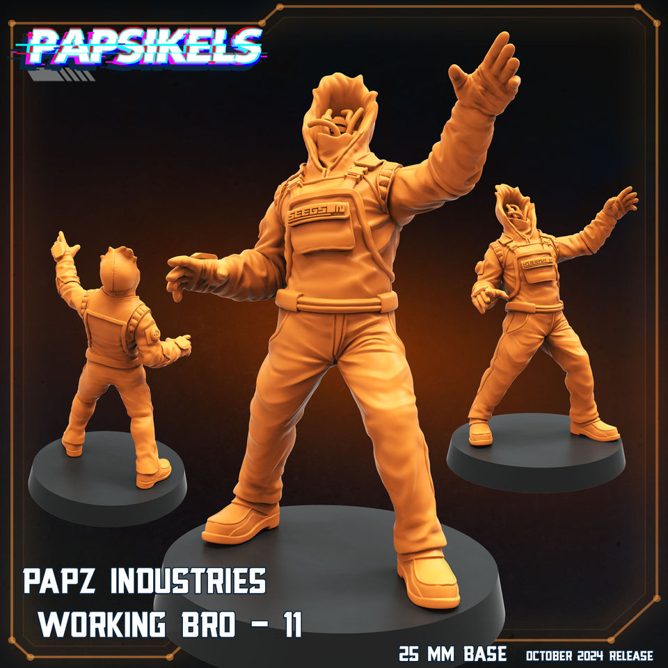 3D Printed Papsikels Working Bros Set October 2024 SciFi 28mm 32mm