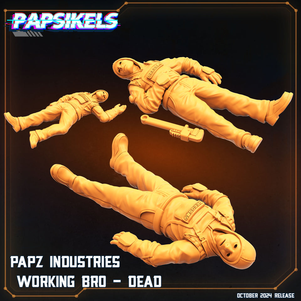 3D Printed Papsikels Working Bros Set October 2024 SciFi 28mm 32mm