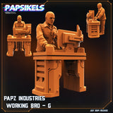 3D Printed Papsikels Papz Industries Working Bro Set July 2024 Scifi 28mm 32mm