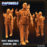 3D Printed Papsikels Papz Industries Working Bro Set July 2024 Scifi 28mm 32mm