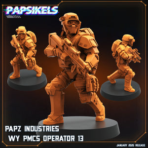 3D Printed Papsikels Papz Industries Wy Pmcs Operators Set January 2025 - Scifi 28mm 32mm