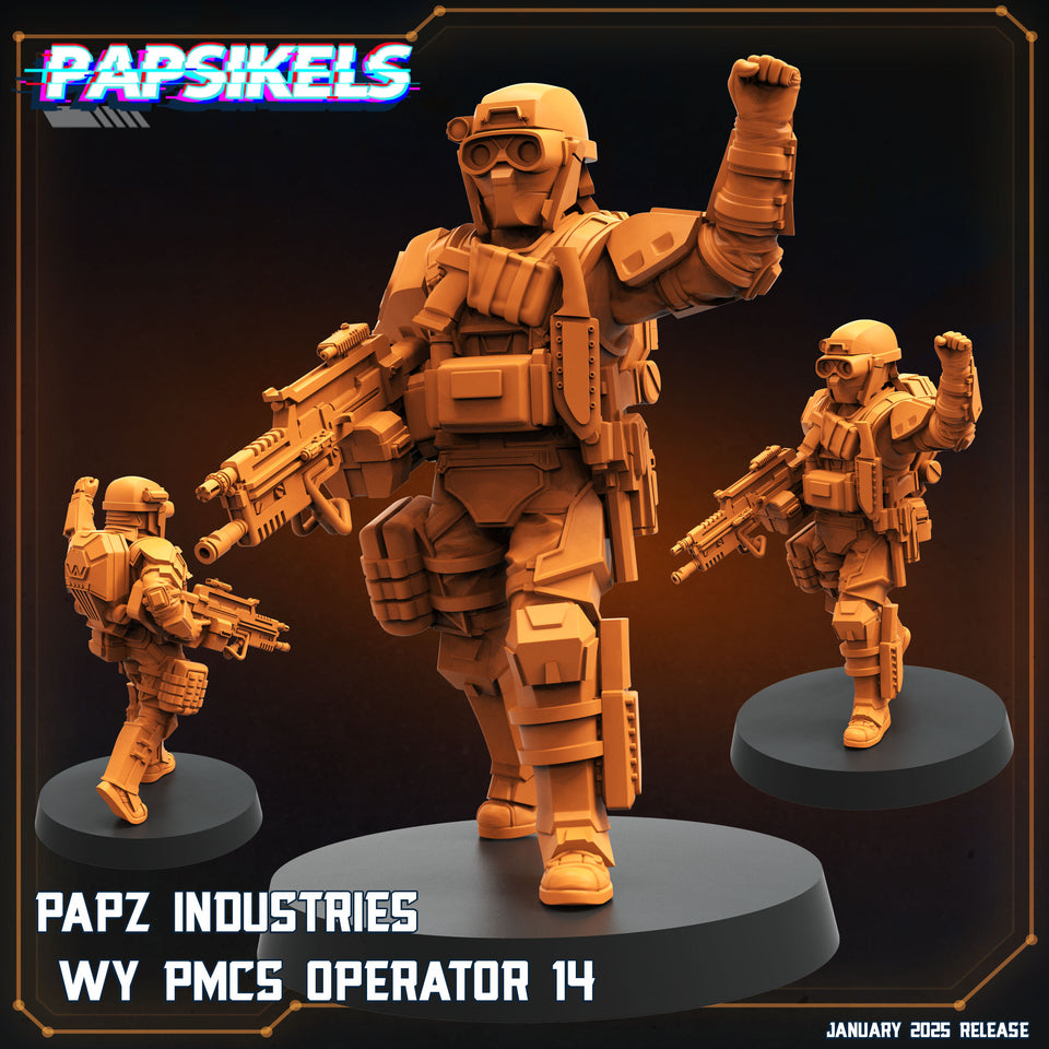 3D Printed Papsikels Papz Industries Wy Pmcs Operators Set January 2025 - Scifi 28mm 32mm