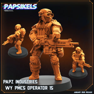 3D Printed Papsikels Papz Industries Wy Pmcs Operators Set January 2025 - Scifi 28mm 32mm