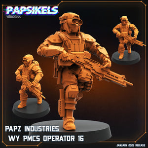 3D Printed Papsikels Papz Industries Wy Pmcs Operators Set January 2025 - Scifi 28mm 32mm